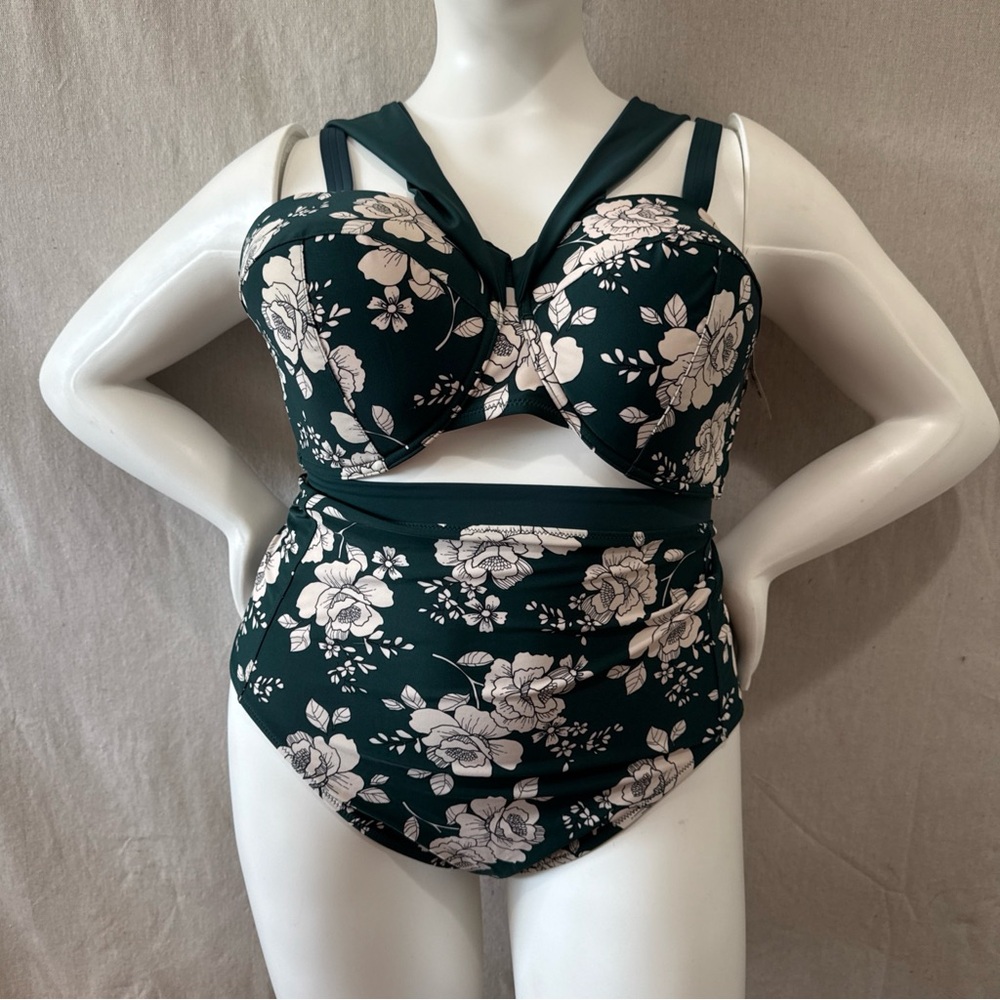 Adore Me Kaimani Plus Bathing Suit 2 piece 3x/4x bottoms NWT